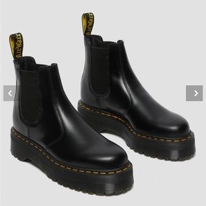 Dr. Martens Smooth Leather Platform Chelsea Boots